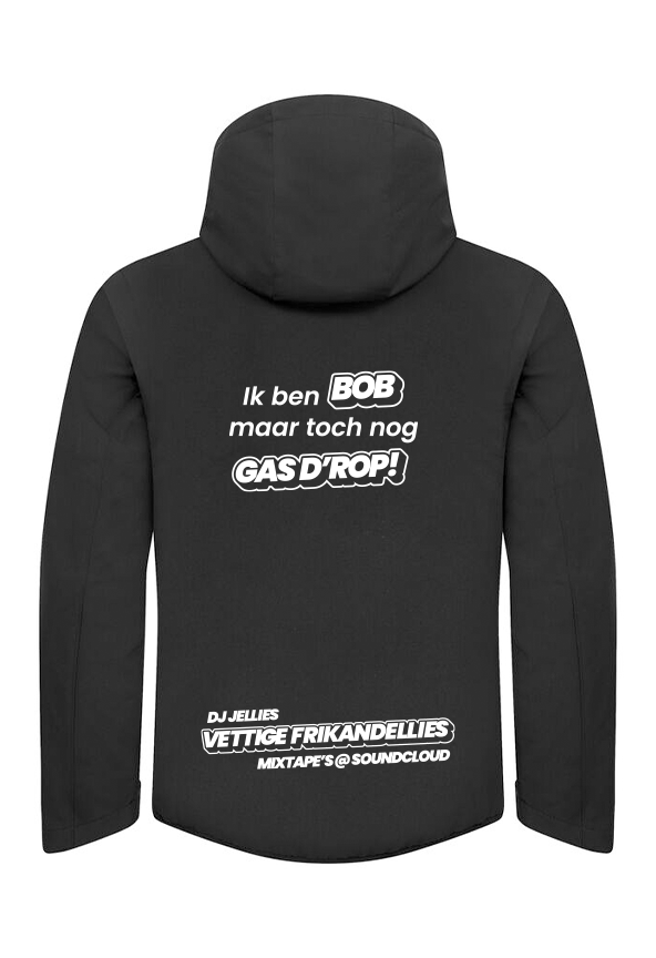 Softshell 'Ik ben bob maar toch nog gas d'rop!'